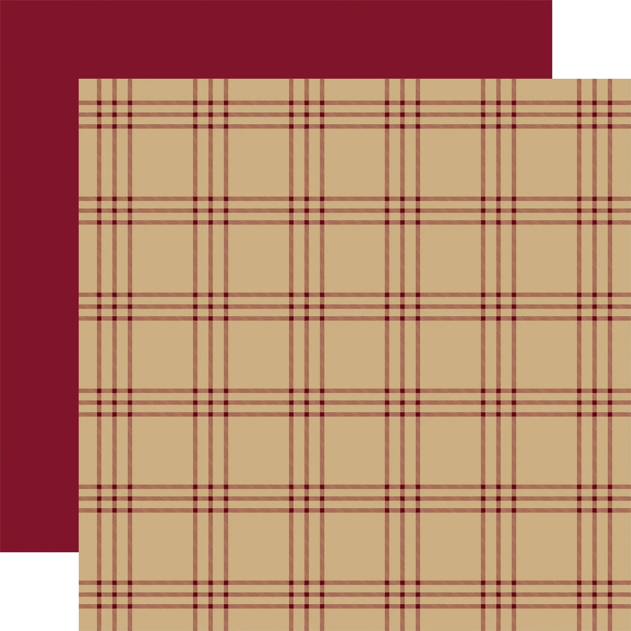 Carta Bella - Tartan No. 3 - 12x12 Single Sheet / Carlisle Plaid
