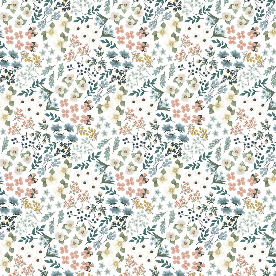 Carta Bella - Winter Wonderland - Mixed Flowers - 12x12 Patterned Paper