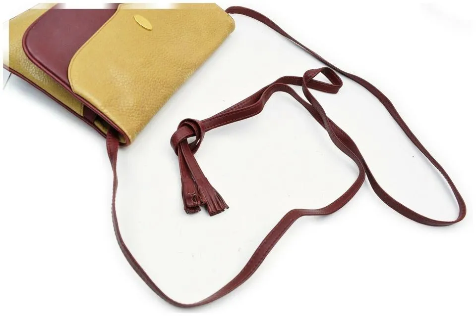 Cartier Beige x Bordeaux Flap Shoulder bag  861784