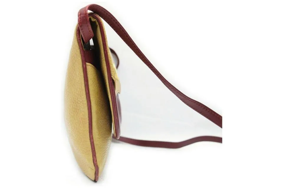 Cartier Beige x Bordeaux Flap Shoulder bag  861784