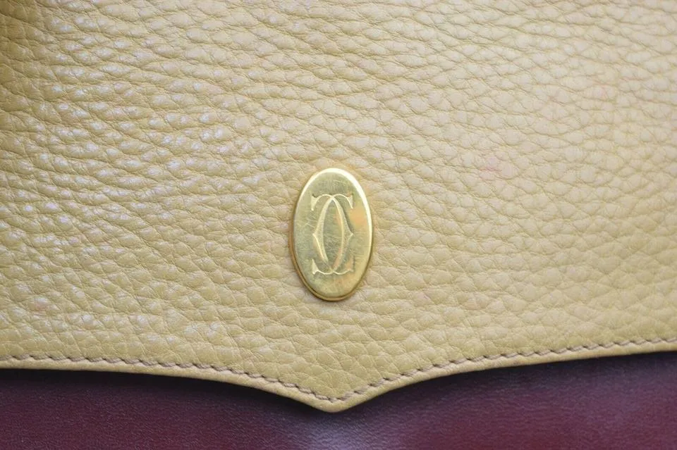 Cartier Beige x Bordeaux Flap Shoulder bag  861784