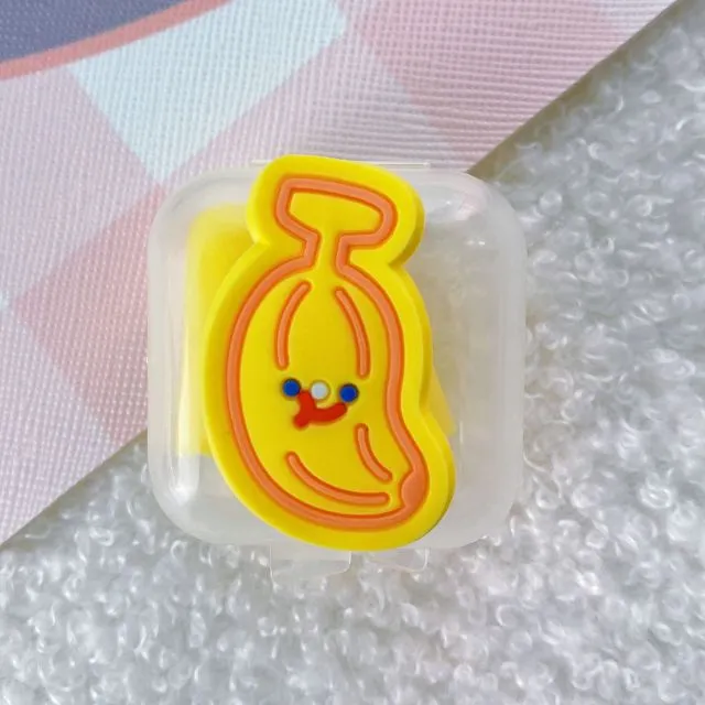Cartoon Mini Transparent Jewelry Boxes Simple Fresh Girl Ring Necklace Storage Box Organizer Cute Portable Jewelry Organizer