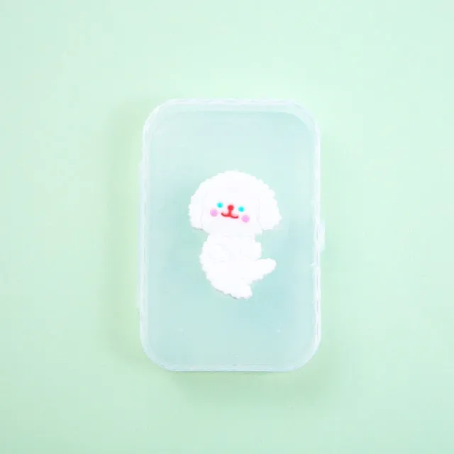 Cartoon Mini Transparent Jewelry Boxes Simple Fresh Girl Ring Necklace Storage Box Organizer Cute Portable Jewelry Organizer