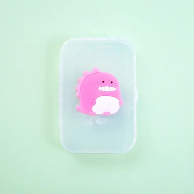 Cartoon Mini Transparent Jewelry Boxes Simple Fresh Girl Ring Necklace Storage Box Organizer Cute Portable Jewelry Organizer