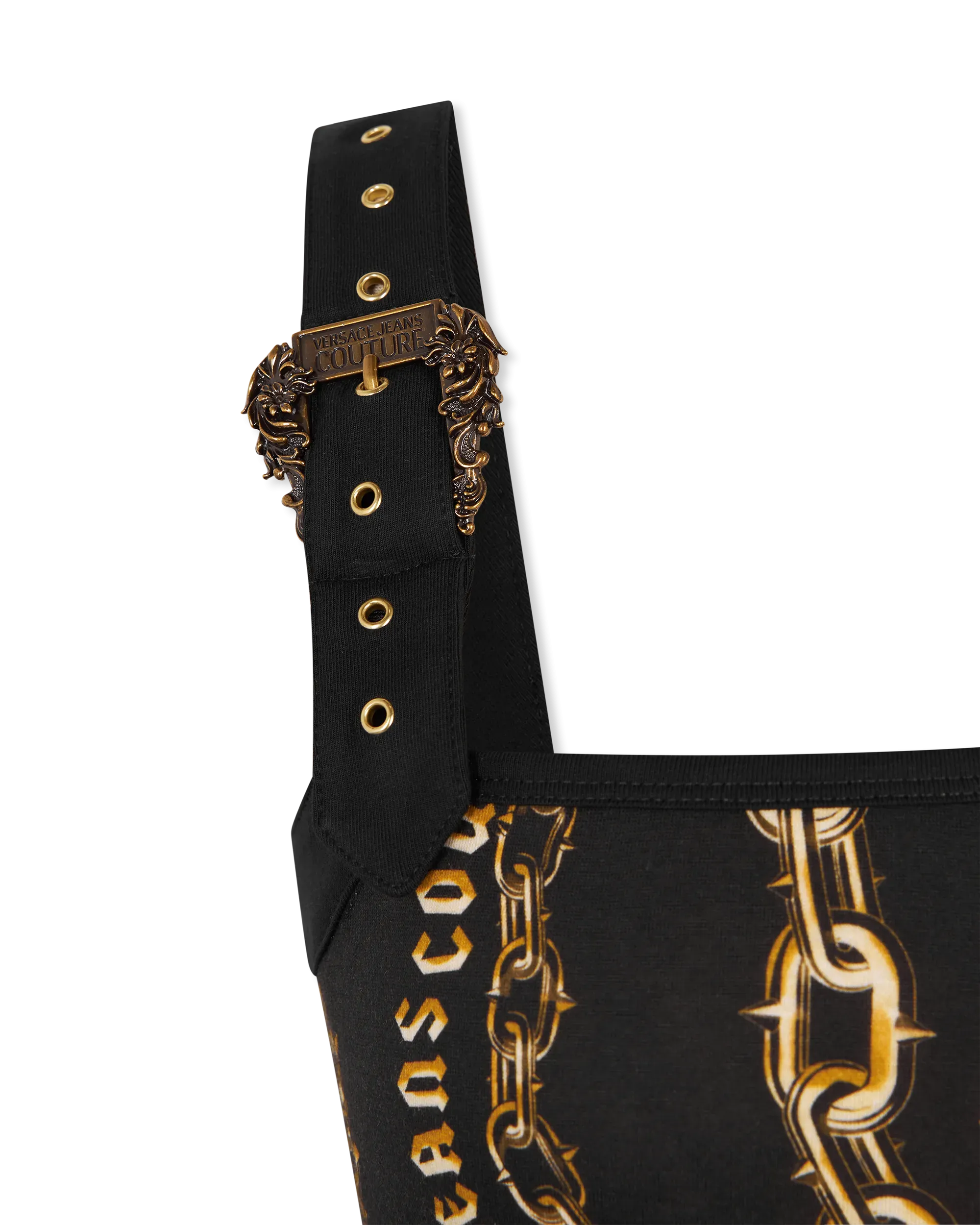 Chain Couture Baroque Buckle Tank Top