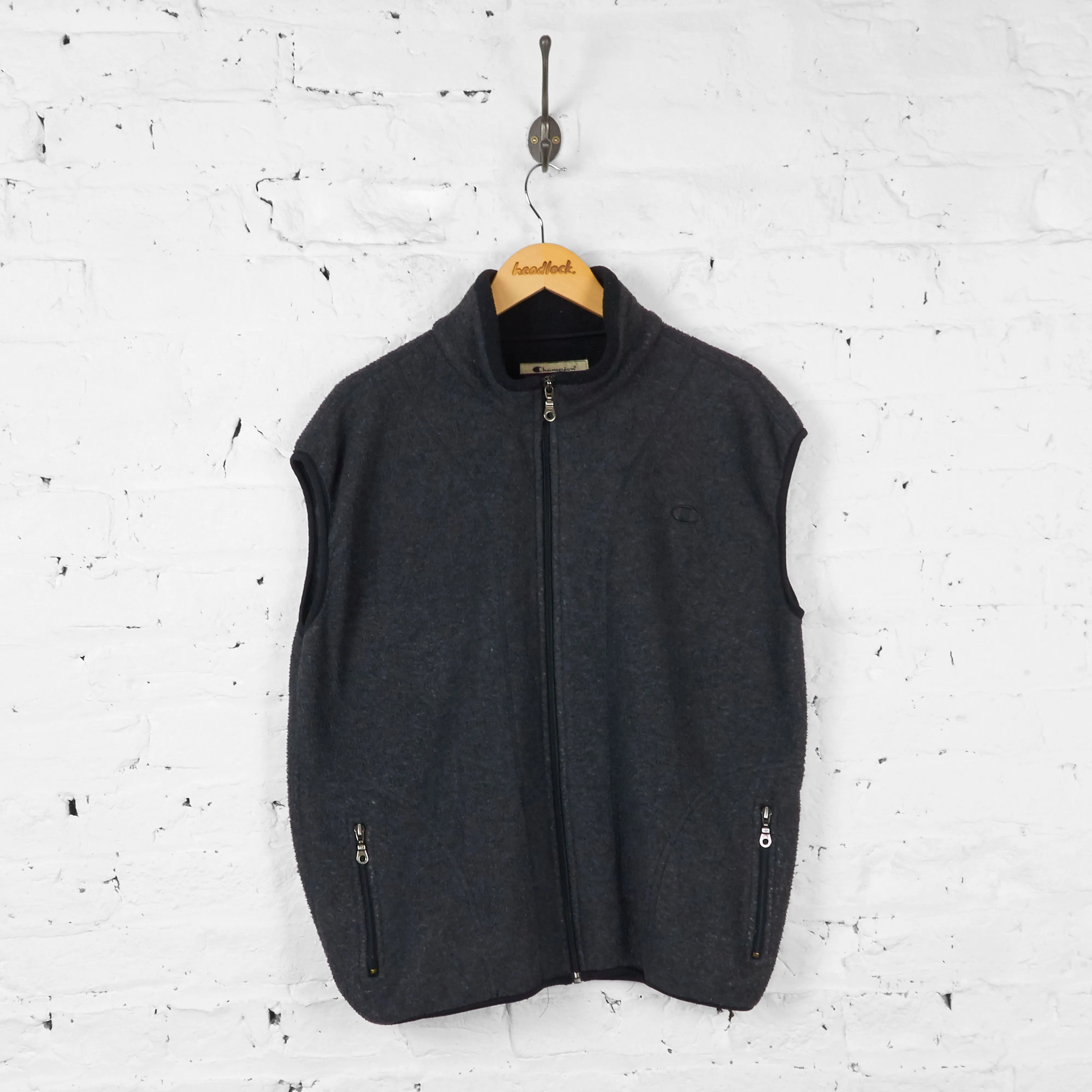 Champion Sleeveless Fleece - Grey - L