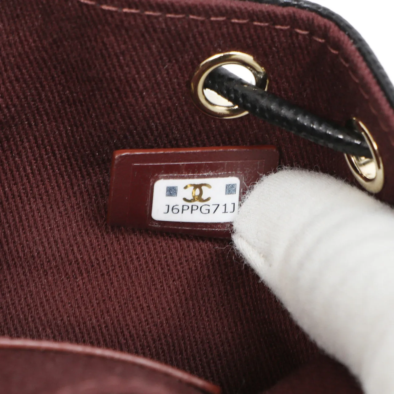 Chanel Black Caviar Mini CC Pocket Bucket Bag