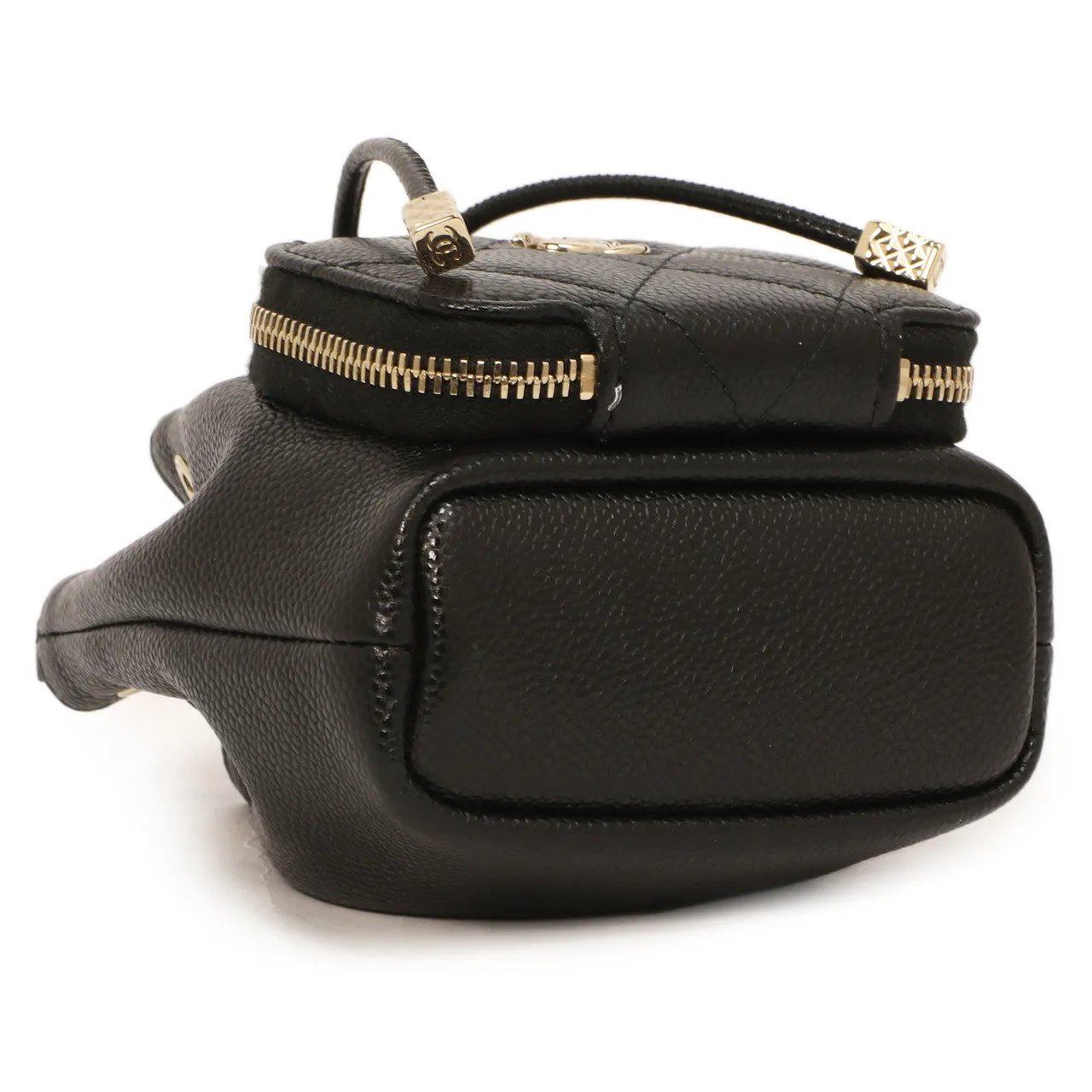 Chanel Black Caviar Mini CC Pocket Bucket Bag