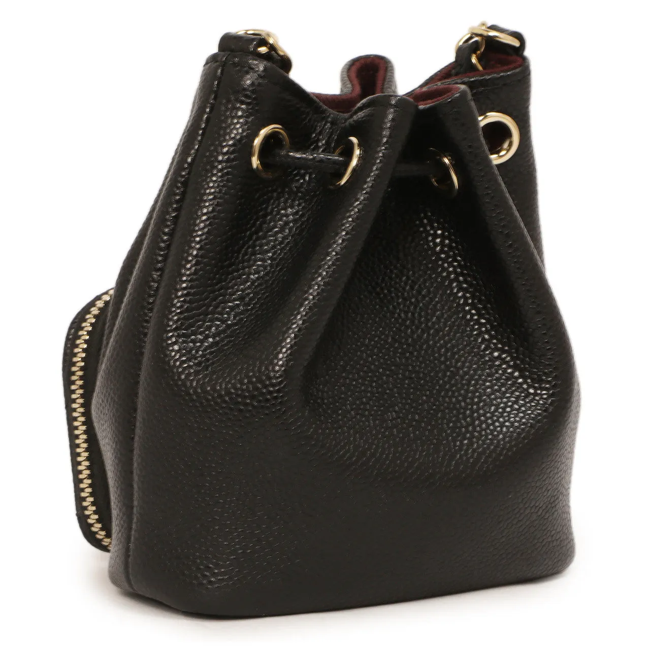 Chanel Black Caviar Mini CC Pocket Bucket Bag