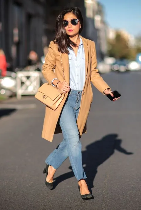 Chanel classic beige 11.12 leather bag