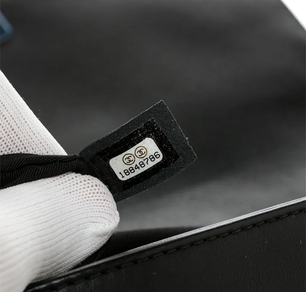 Chanel Enchained Boy Bag Black SHW