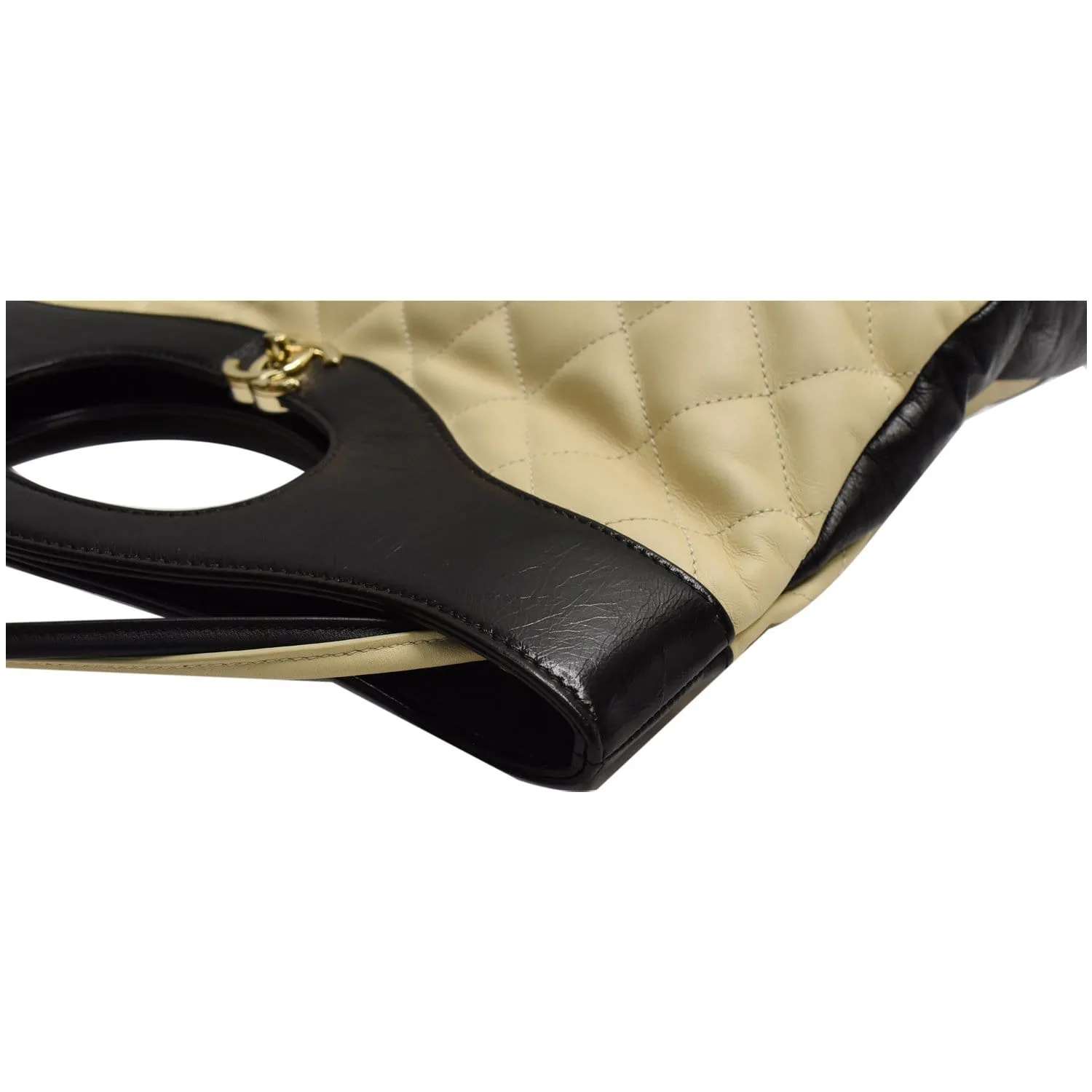 CHANEL Large 31 Shopping Calfskin Leather Shoulder Bag Beige