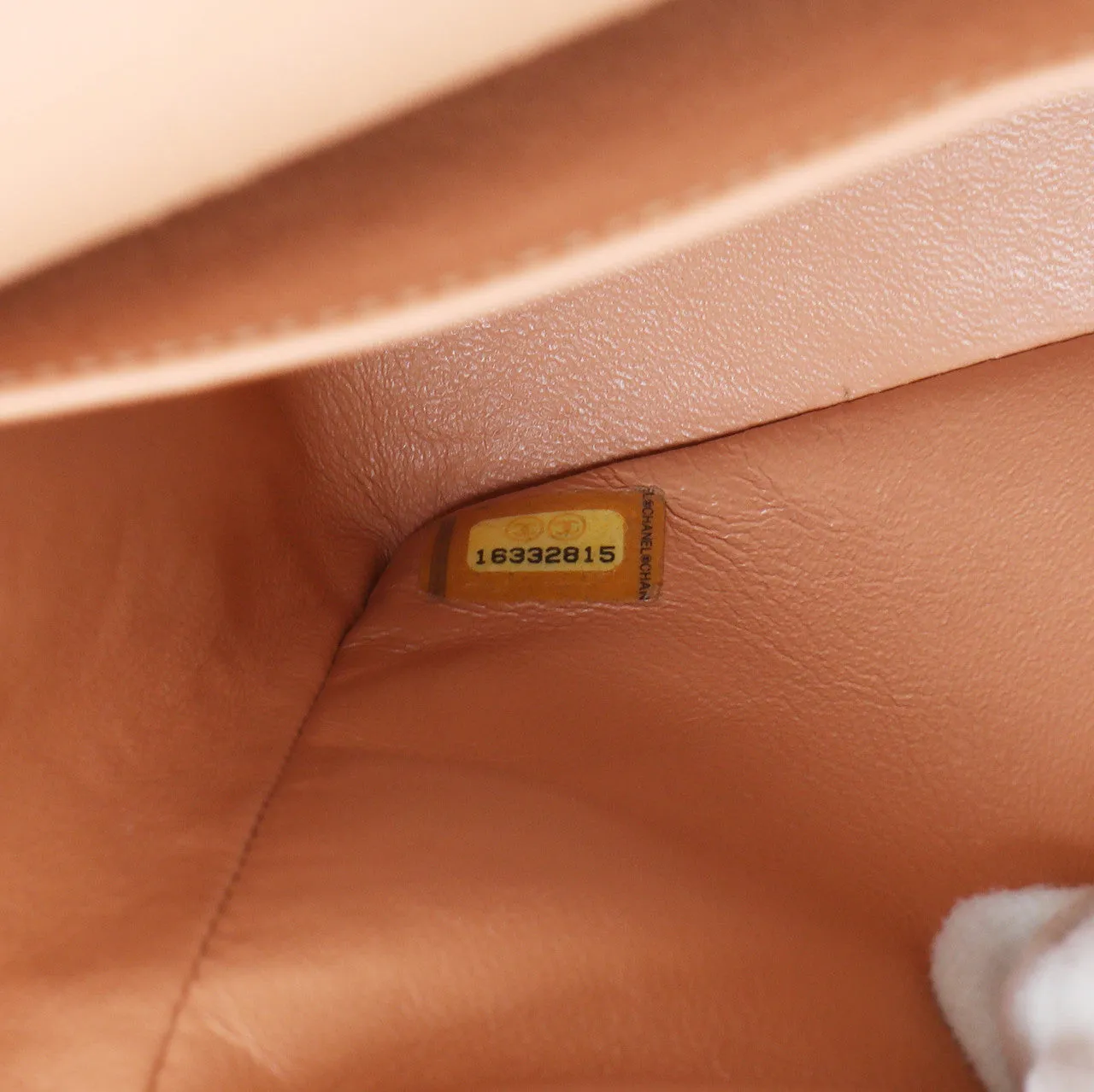Chanel Peach Quilted Caviar Jumbo Classic Double Flap