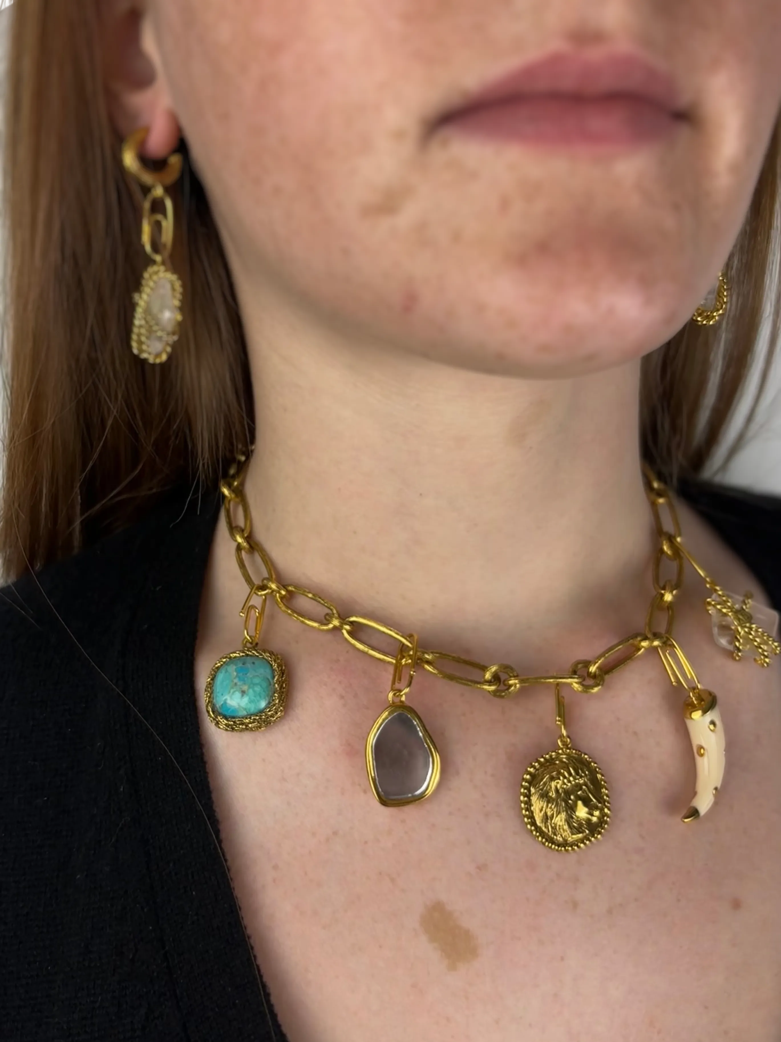 Charms Bar Hazelnut Necklace