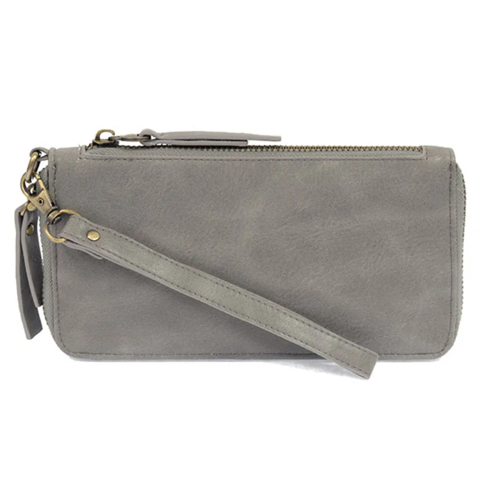 Chloe Zip Around Wallet - Monogrammed Wallet - 7 Colors