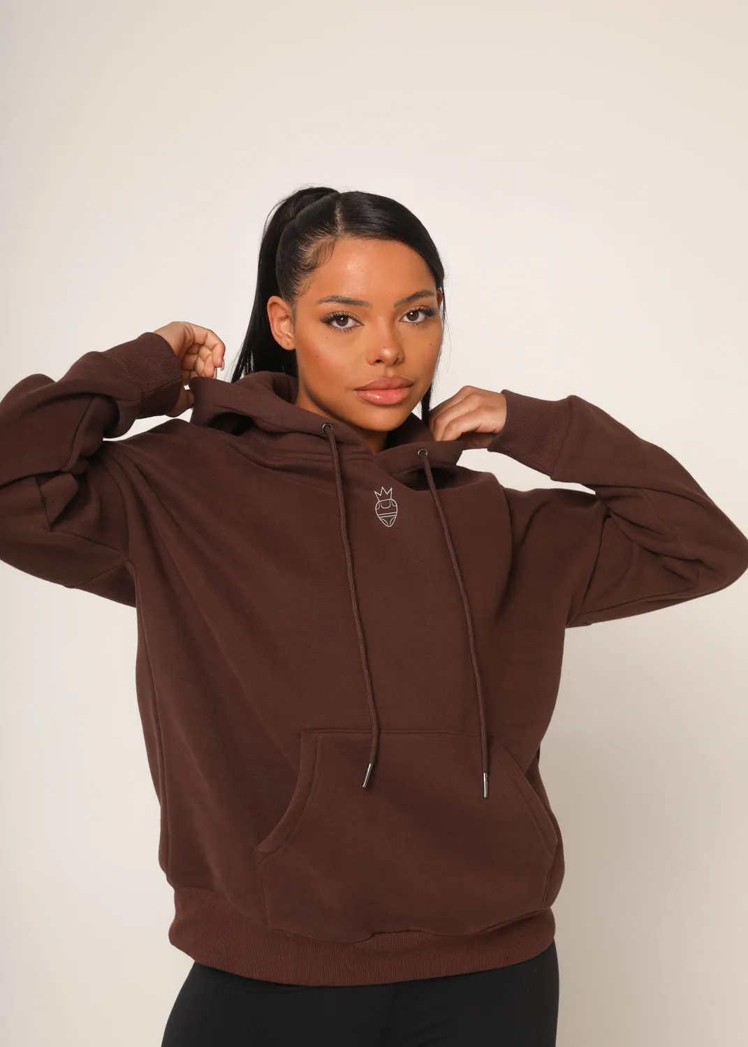 Chocolate Brown Pullover Hoodie