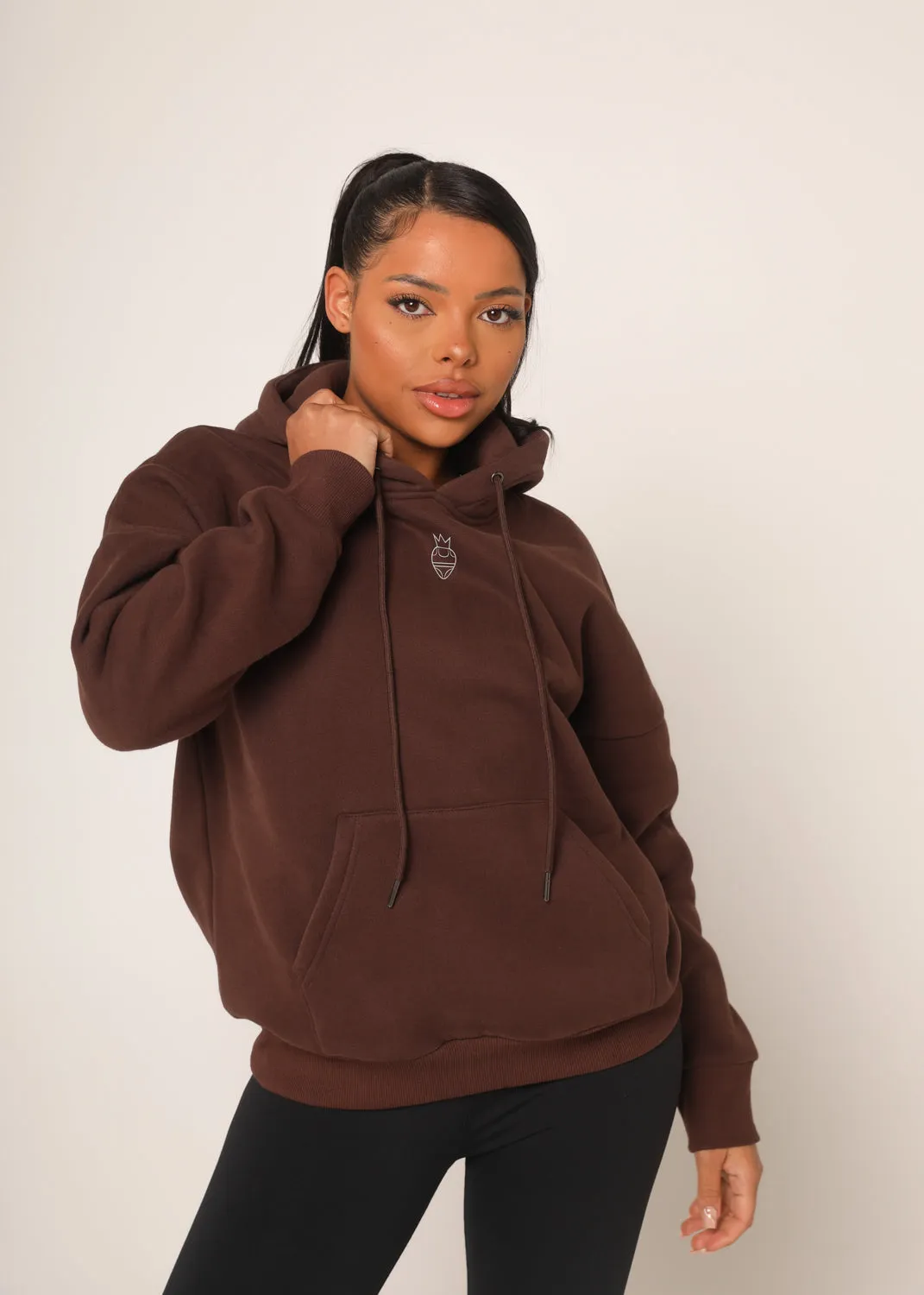 Chocolate Brown Pullover Hoodie