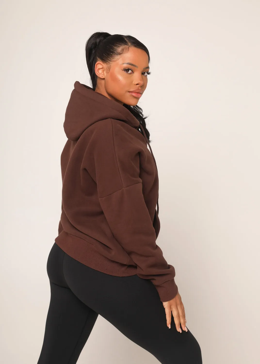 Chocolate Brown Pullover Hoodie