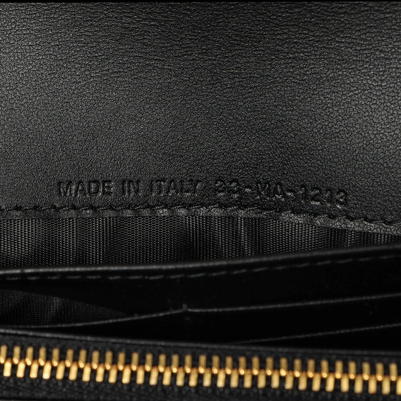 Christian Dior Black Supple Calfskin Cannage Caro Wallet