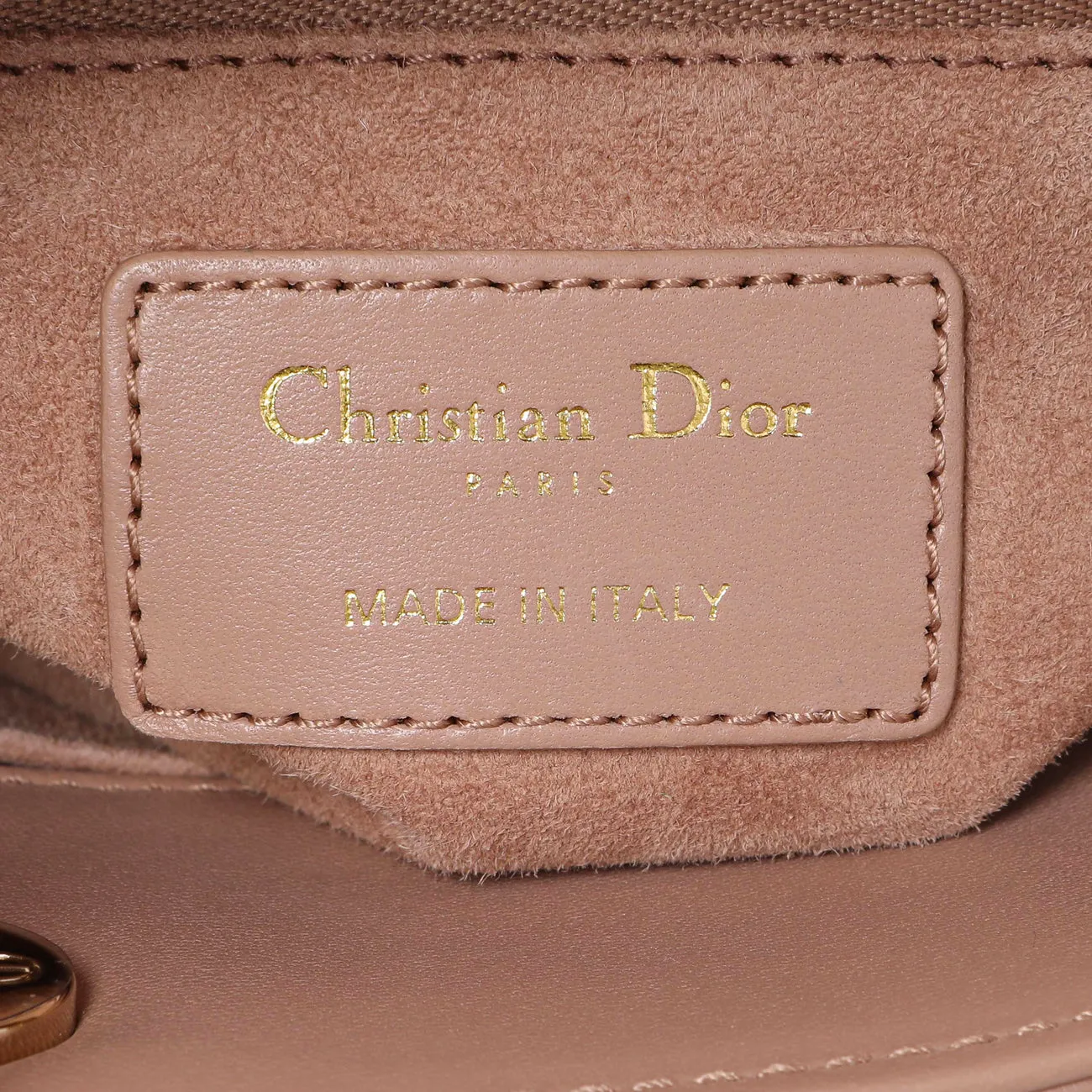Christian Dior Blush Lambskin Cannage Small My ABCDior Lady Dior