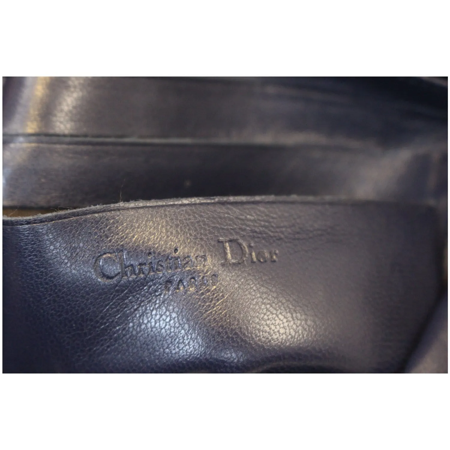 CHRISTIAN DIOR Miss Dior Cannage Quilted Leather Crossbody Bag Black