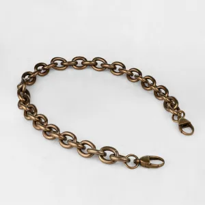 Chunky Loop and Antique Brass Chain Strap