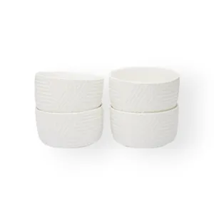 Ciroa Textura Ramekin Embossed Stipes 4 Piece