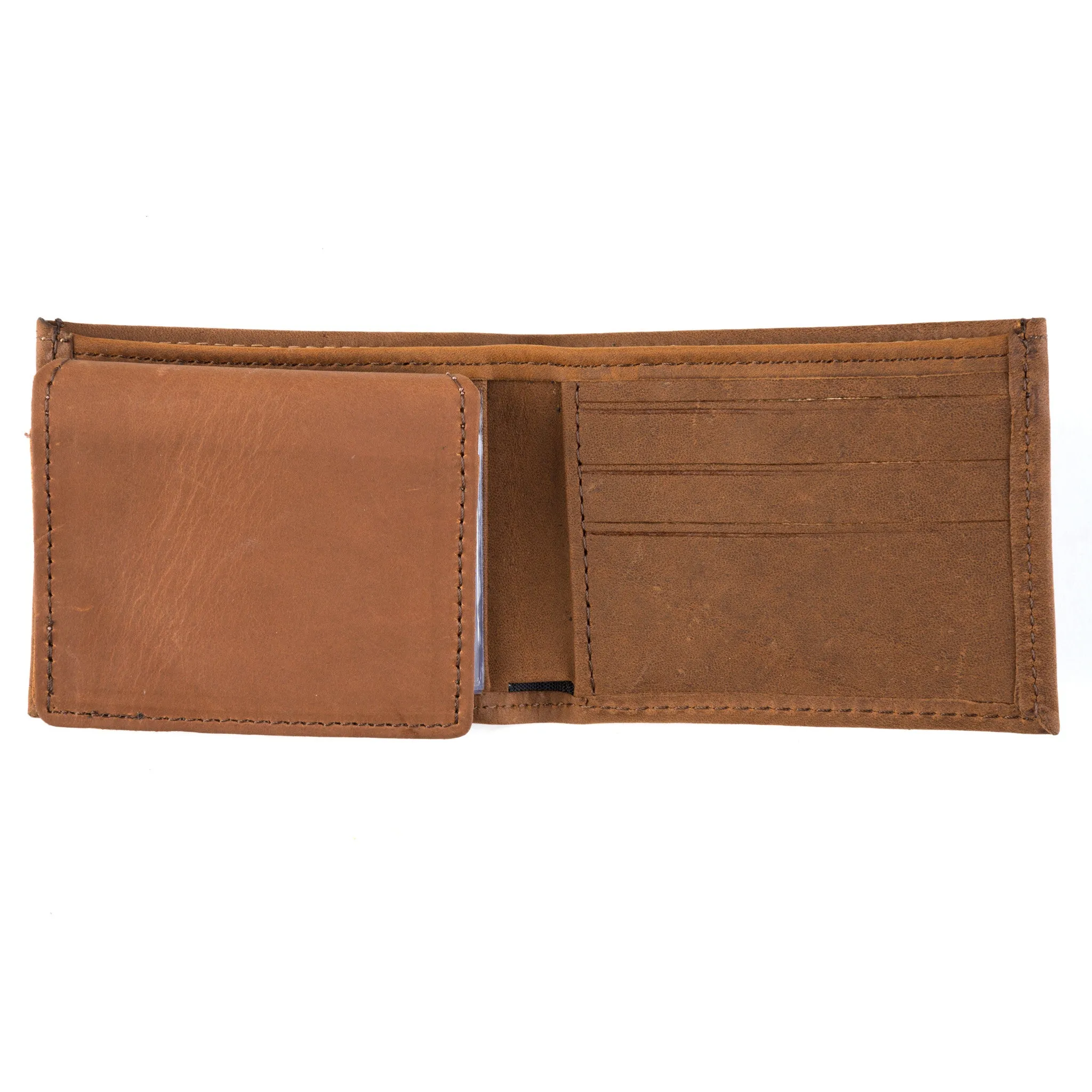 CK333  Basket Weave Billfold- Brown