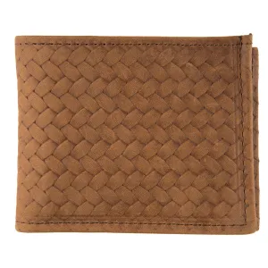 CK333  Basket Weave Billfold- Brown