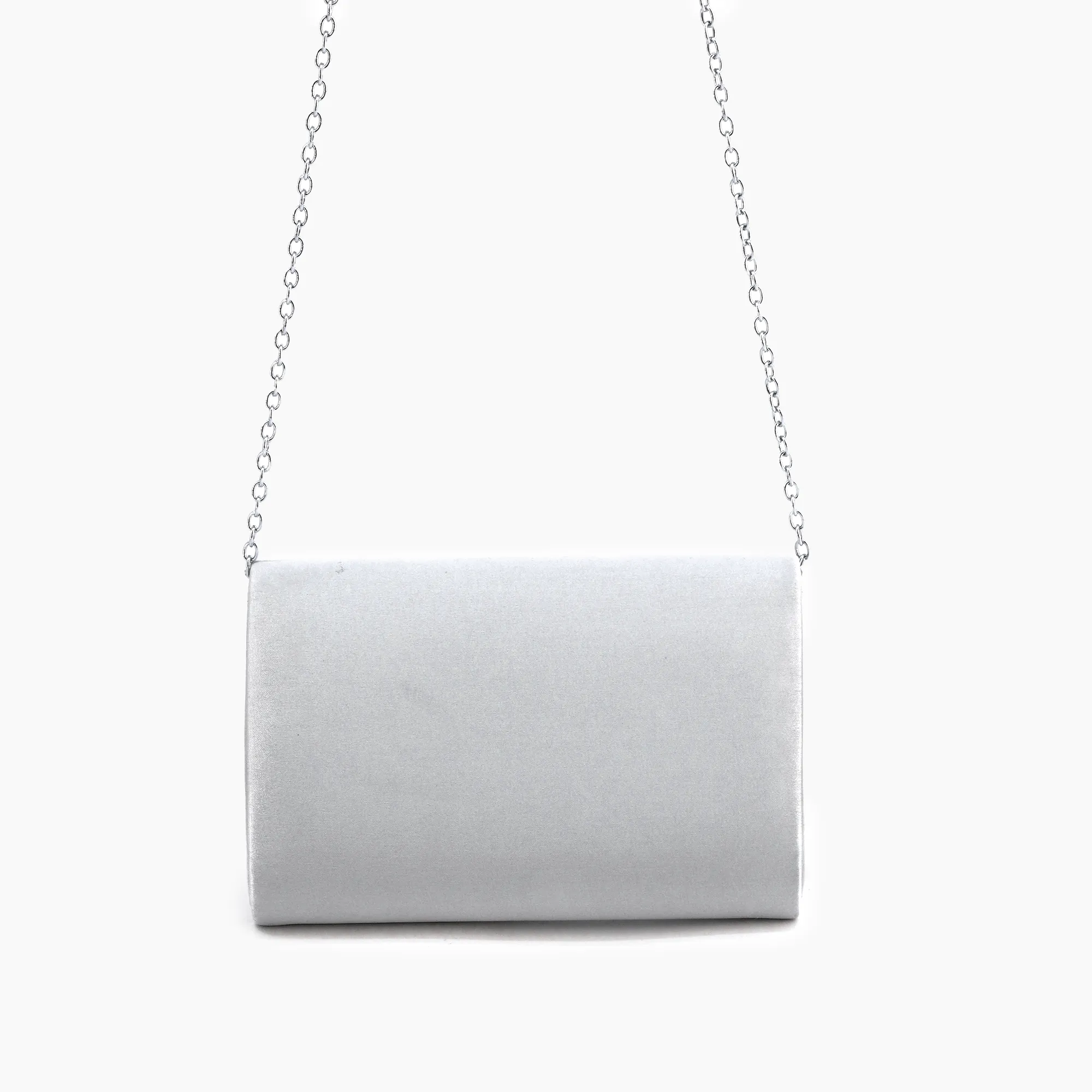 Clara Satin Rhinestone Gem Evening Crossbody