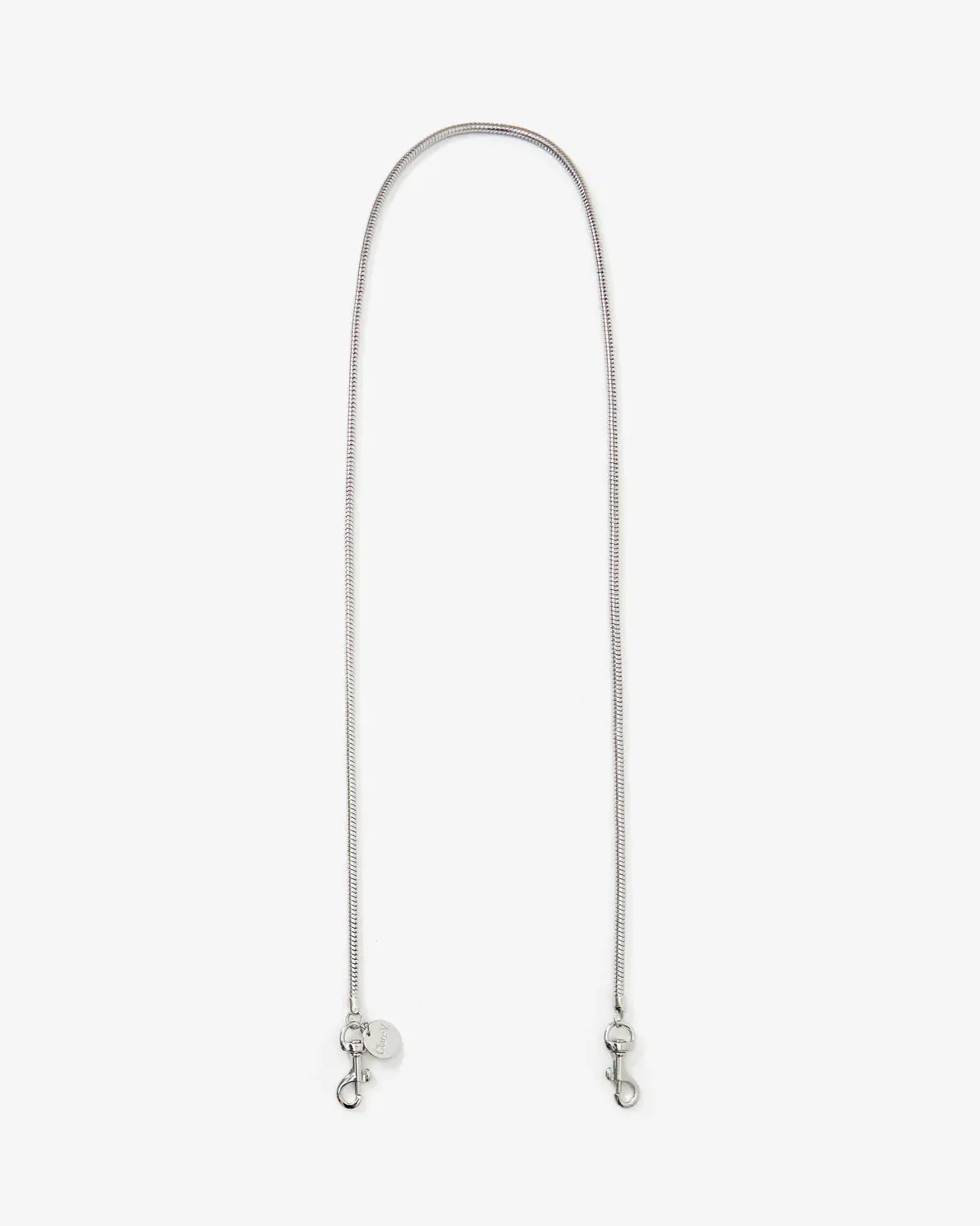 Clare V. Snake Chain Crossbody Strap 5mm Silver