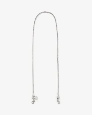Clare V. Snake Chain Crossbody Strap 5mm Silver