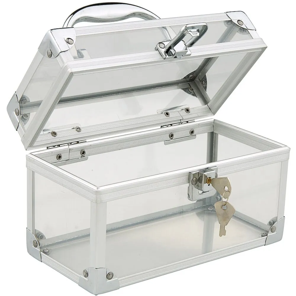 Clear Small Cosmetic Train Case - Storage &amp; Organizer for Nail Tools &amp; Cosmetics - Each