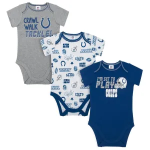 Colts Baby Boys 3-Pack Short Sleeve Bodysuit