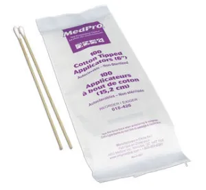 Cotton Tipped Applicators (6" Non-Sterile, Autoclavable)