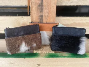 Cowhide Card & Coin Pouch (PERU)