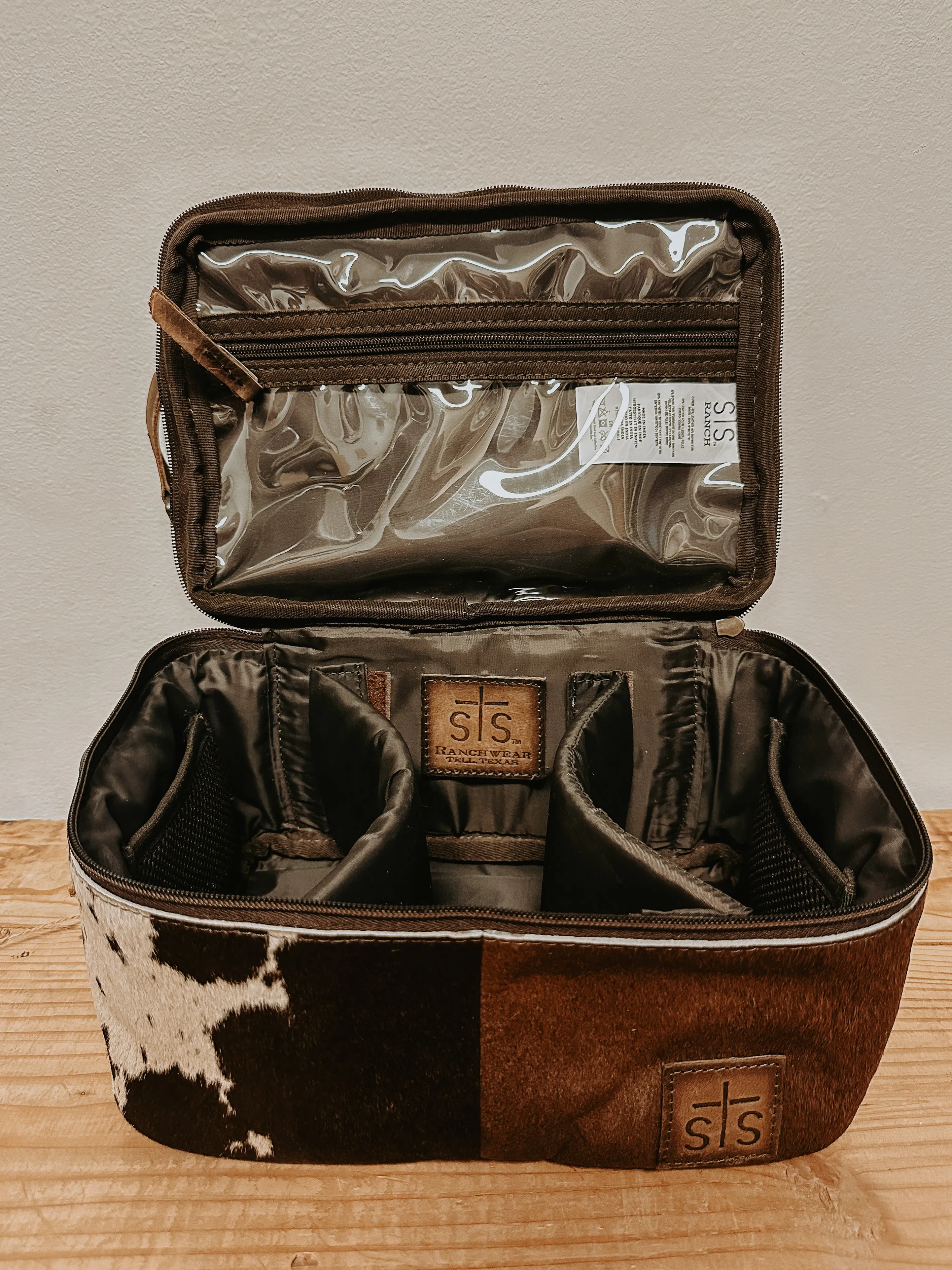 Cowhide Makeup Organizer