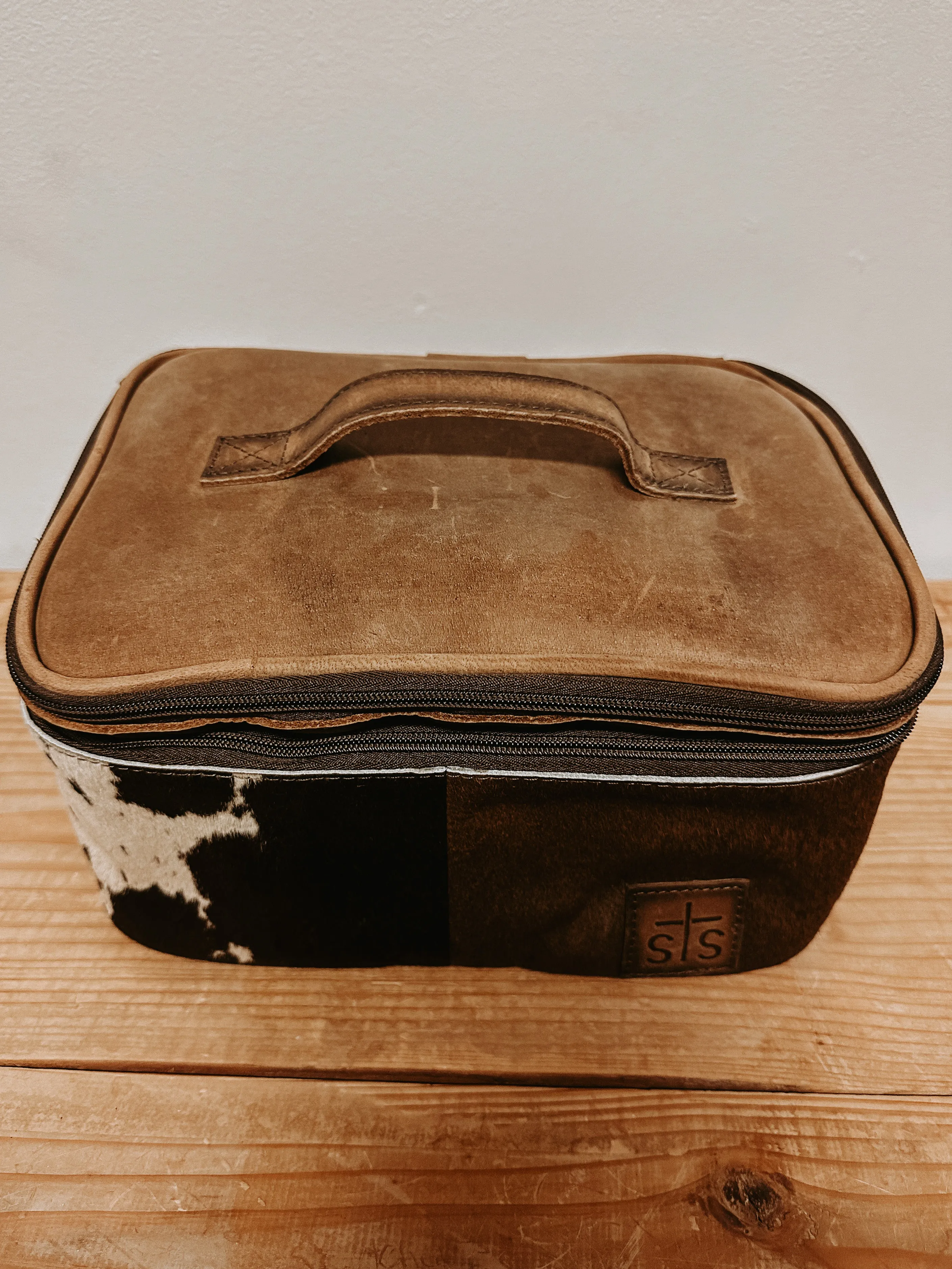 Cowhide Makeup Organizer