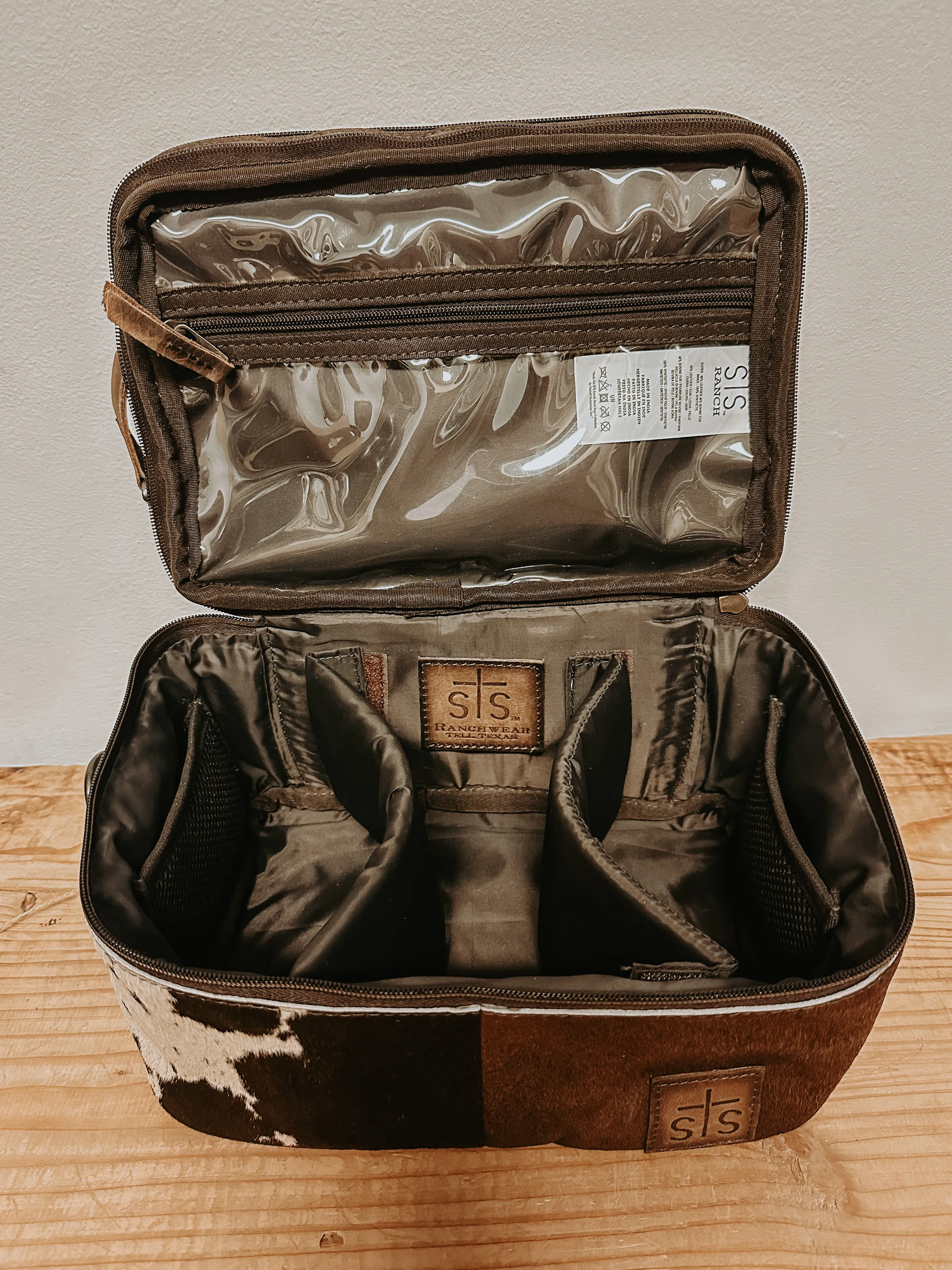 Cowhide Makeup Organizer