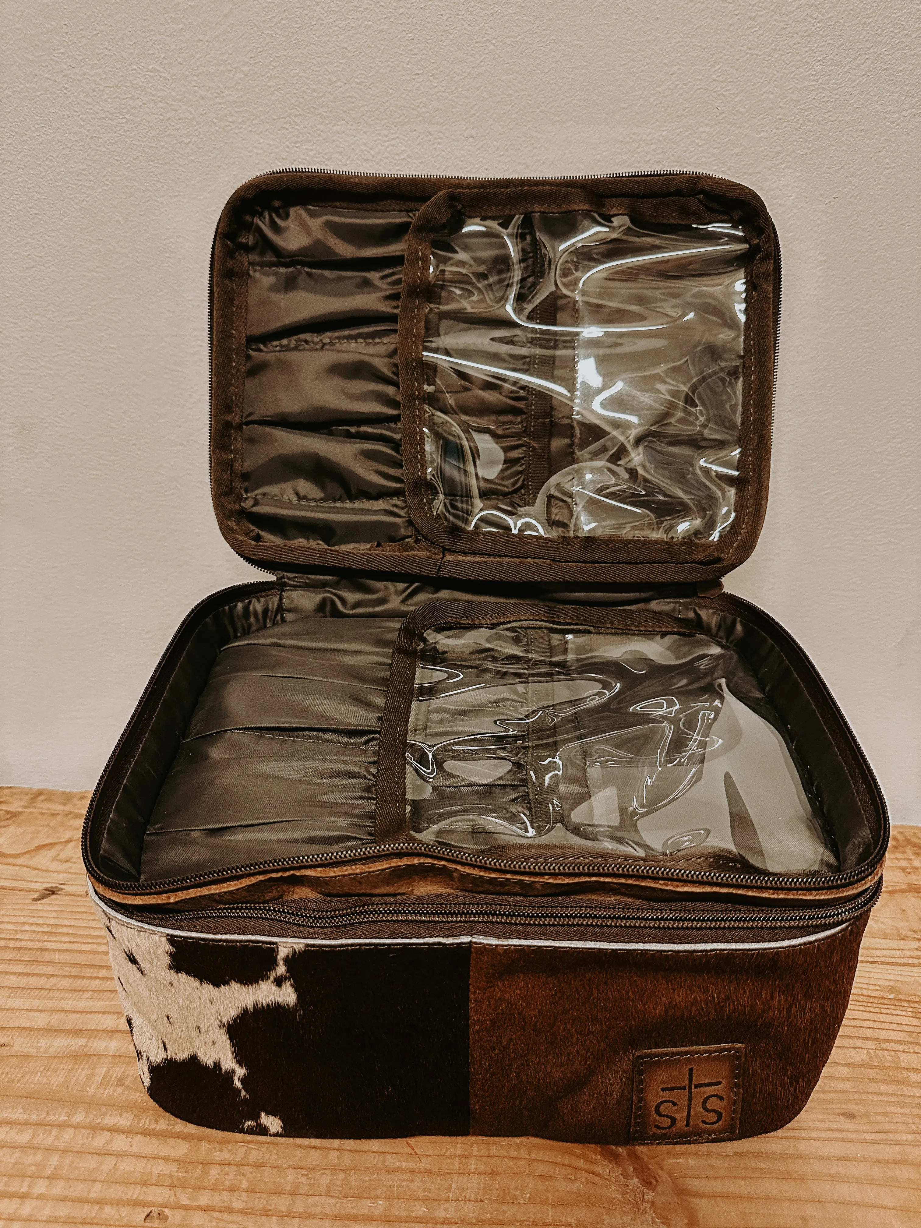 Cowhide Makeup Organizer