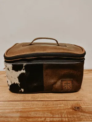 Cowhide Makeup Organizer