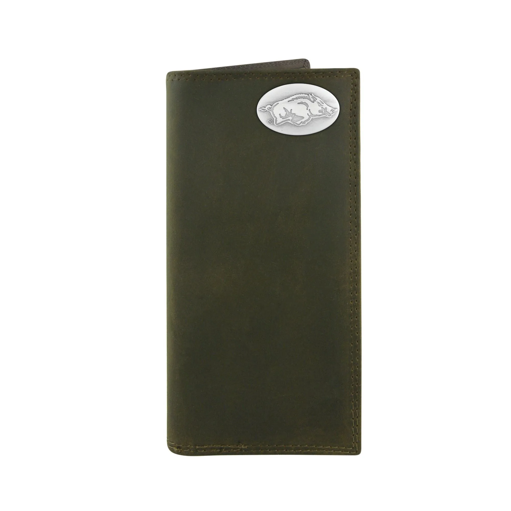 CRAZY HORSE LEATHER ROPER WALLET - PACKERS
