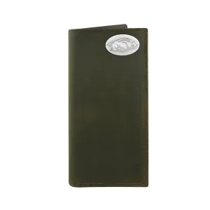 CRAZY HORSE LEATHER ROPER WALLET - PACKERS