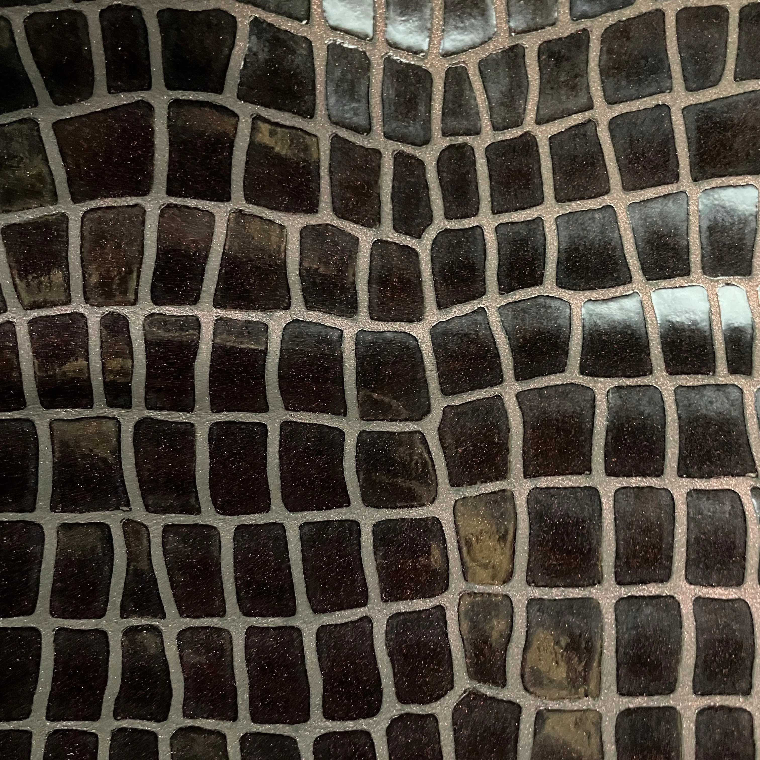 Crocodile Print Goat Skin | Burgundy | 0.6mm | 2 - 3 sq.ft | $20 ea.