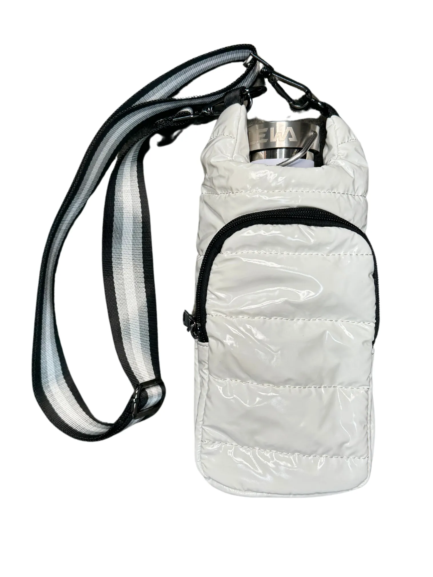 Crossbody Hydro Flask in White Glossy
