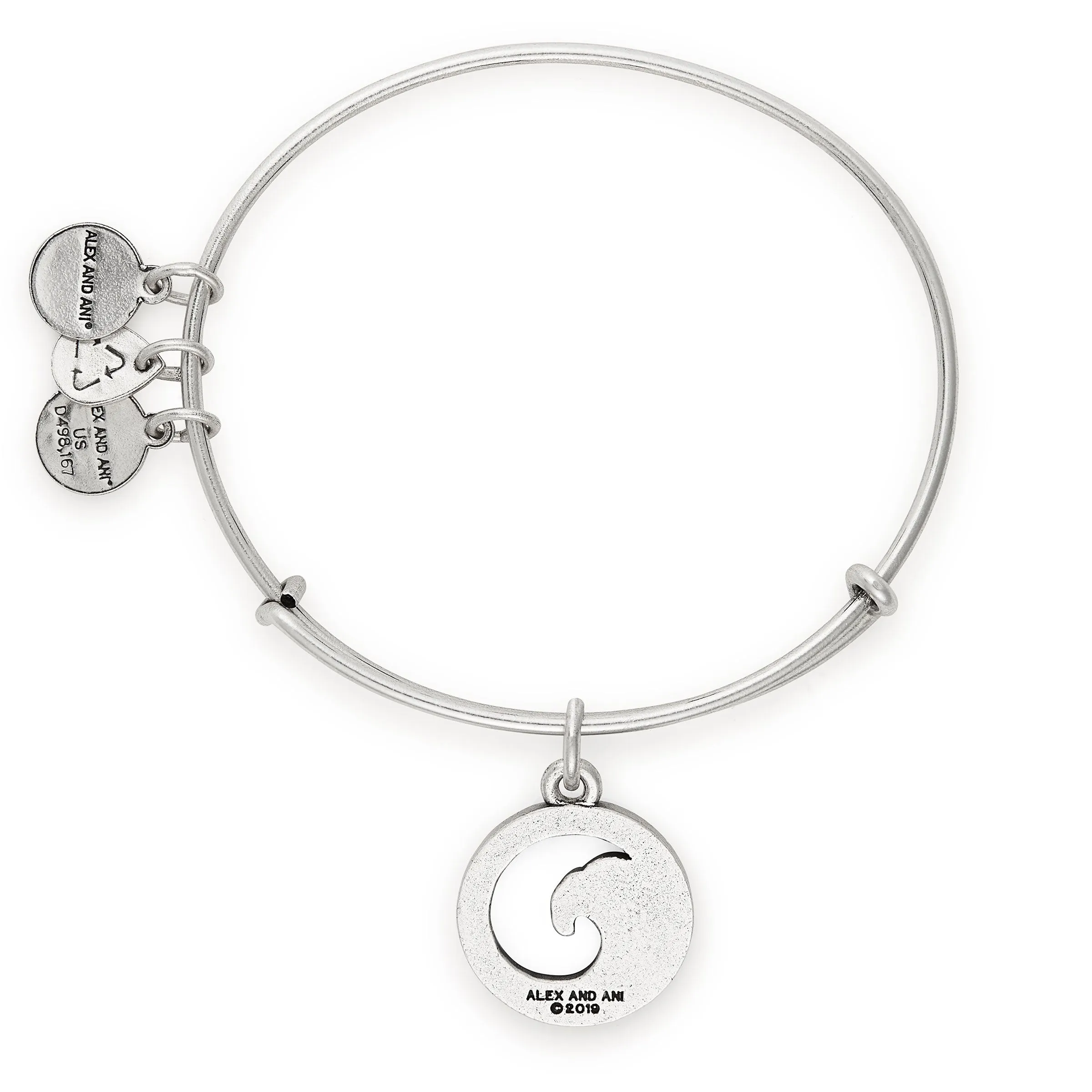 Crystal Wave Charm Bangle