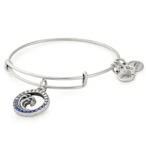 Crystal Wave Charm Bangle