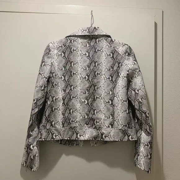 Cupcakes and CashmereBeatrix Snake Moto Jacket NWT
