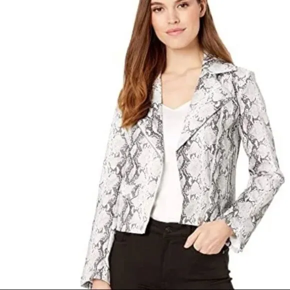 Cupcakes and CashmereBeatrix Snake Moto Jacket NWT