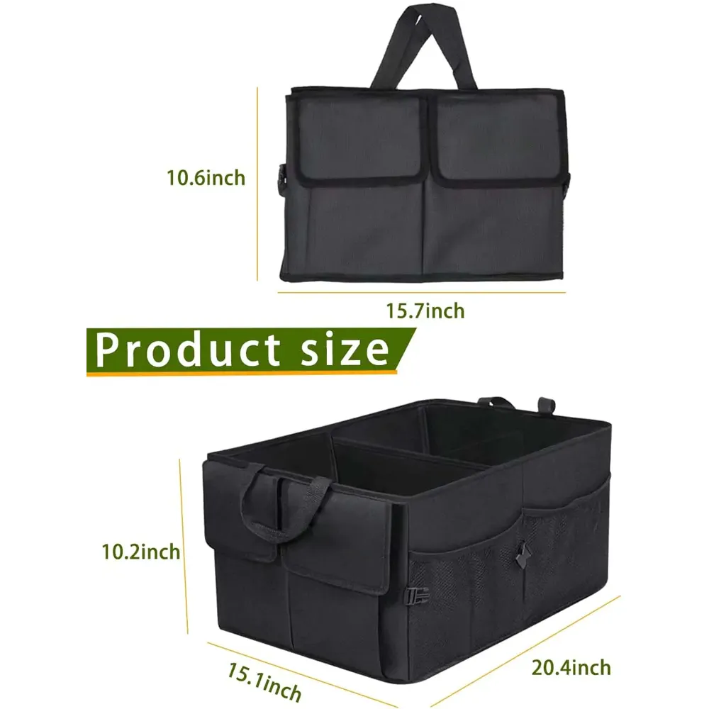 Custom Text For Car Trunk Organizer, Compatible with All Cars, Foldable Car Trunk Storage Box, Storage Bag, Waterproof, Dust-proof, Stain-Resistant HA12997